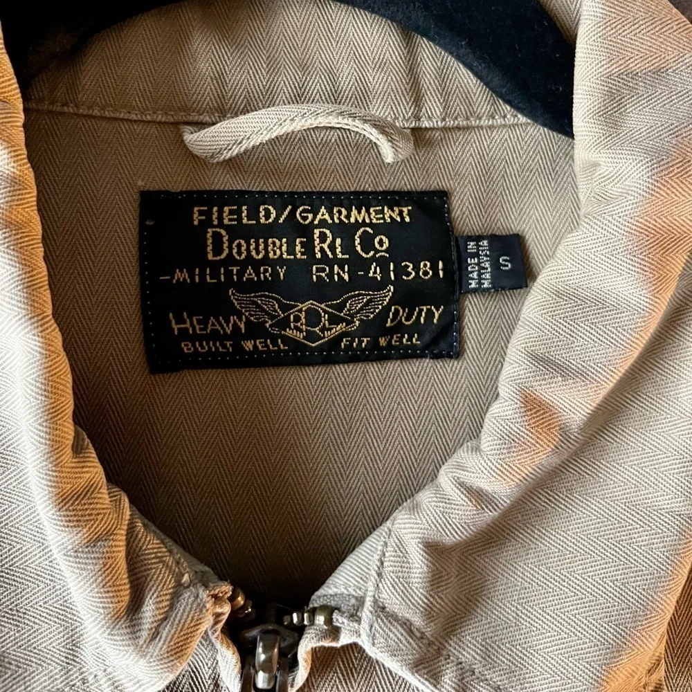 Vintage Ralph Lauren Double RL Men’s Khaki Canvas Military Field Jacket - Size S
